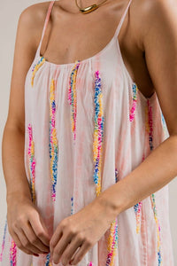 EN CREME Miami Tie Dye Maxi Dress in multicolor - women's dress - view 4