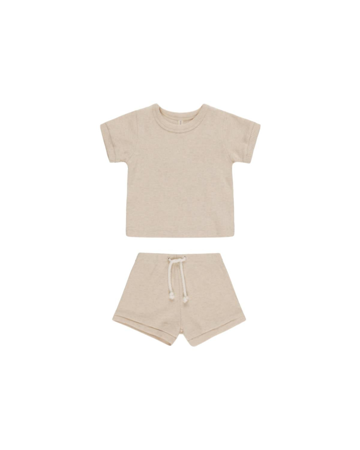 Quincy Mae - Kid's Ribbed Shortie Set