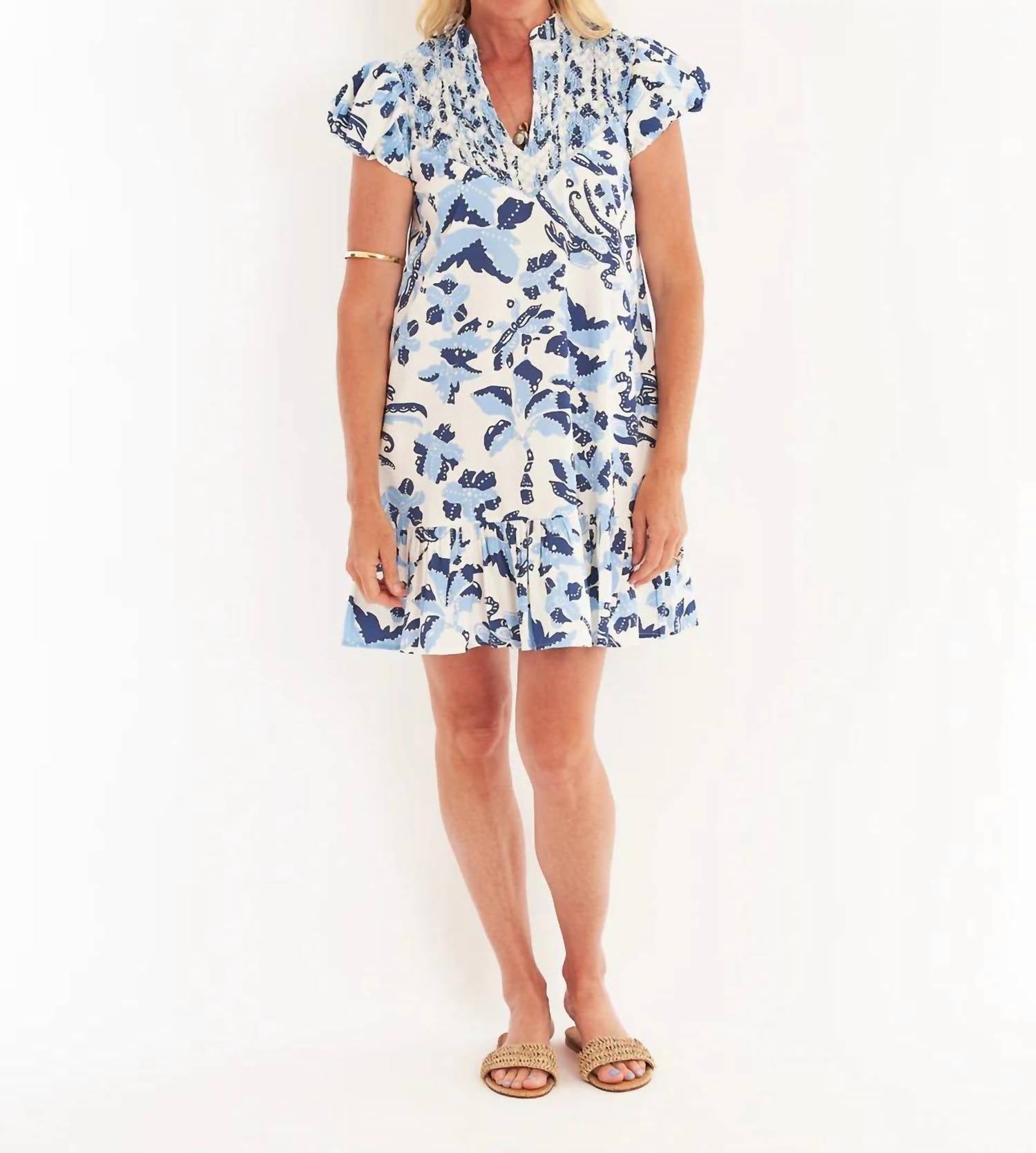 CK BRADLEY Cayman Dress in lingren ocean breeze - women's dress