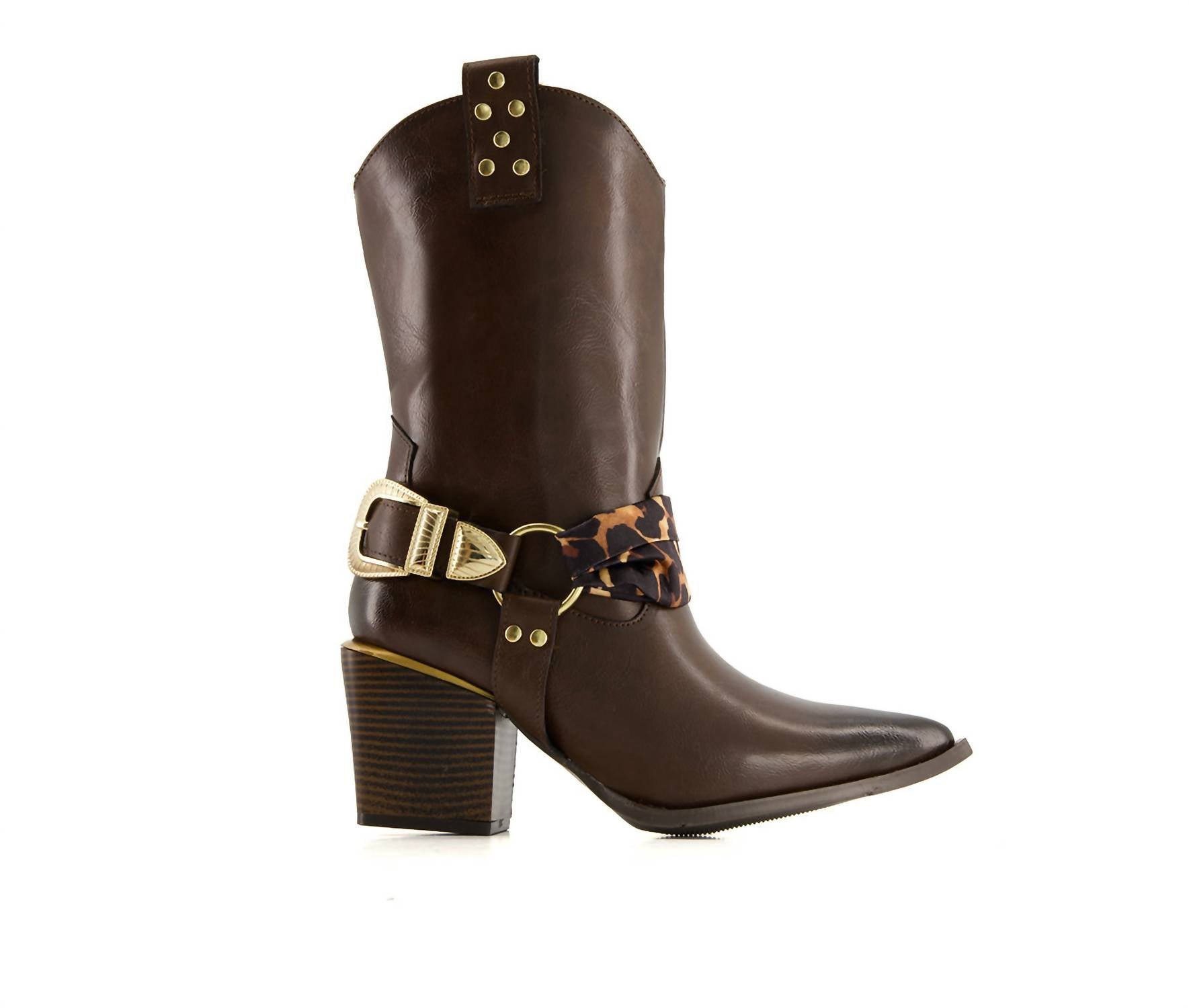 Andrea - Women's Pointed Toe Western Style Boots