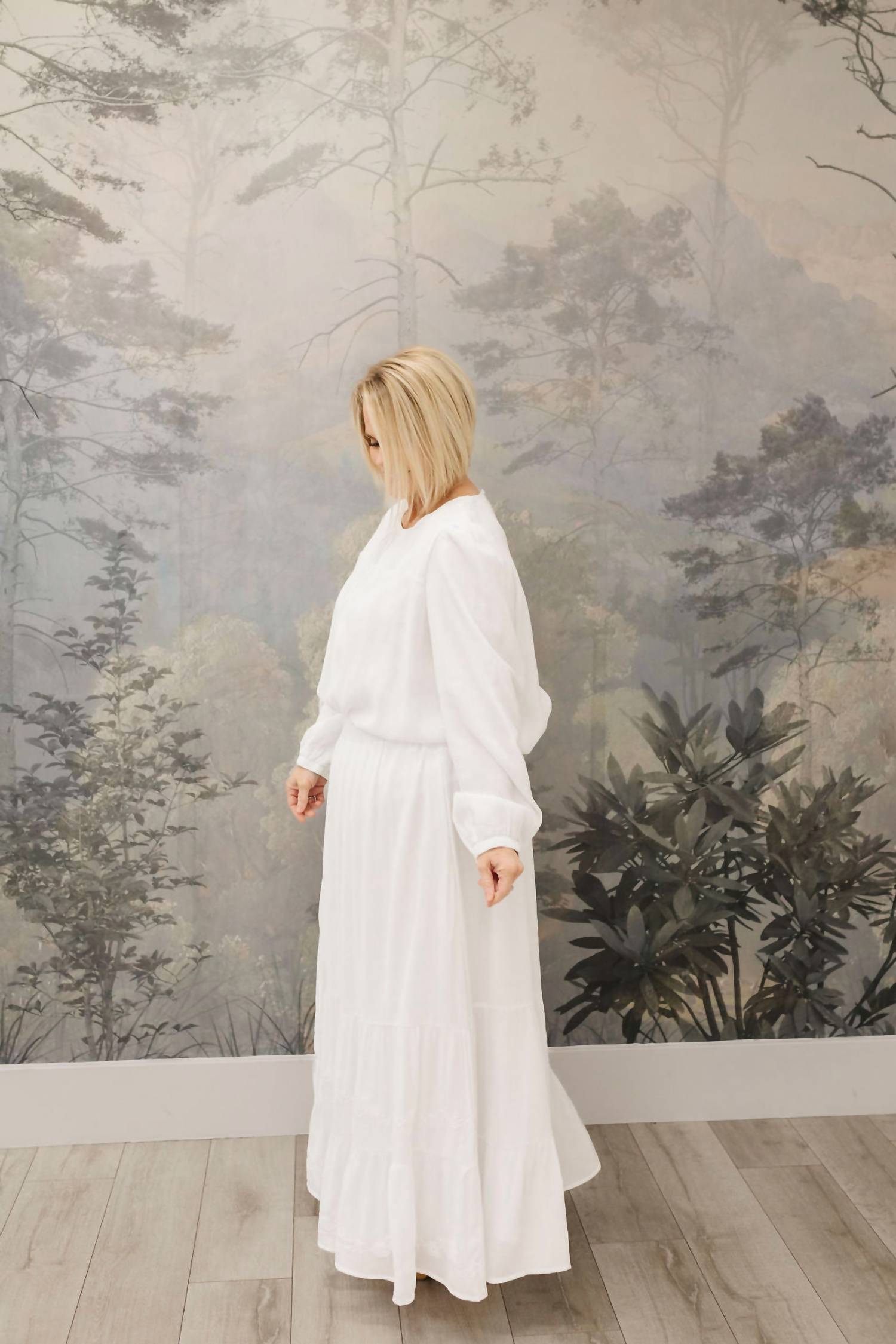 Tea N Rose - Long Sleeve Skirt Set