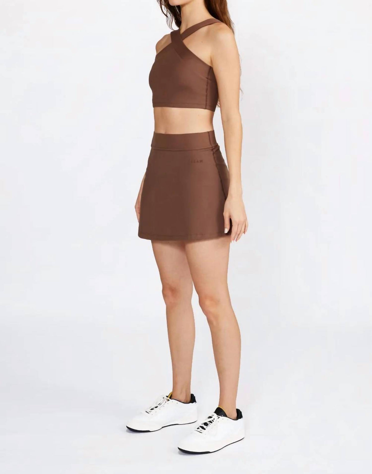 Cream Yoga - Women's Leah Cross Neck Bra Top