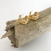 Virtue Jewelry Design - Women's Small Chain Link Hoop Earrings