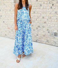 Meet Me In Santorini - Floral Print Skirt Set