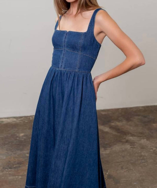 Mint - Nicole Hook Front Midi Dress