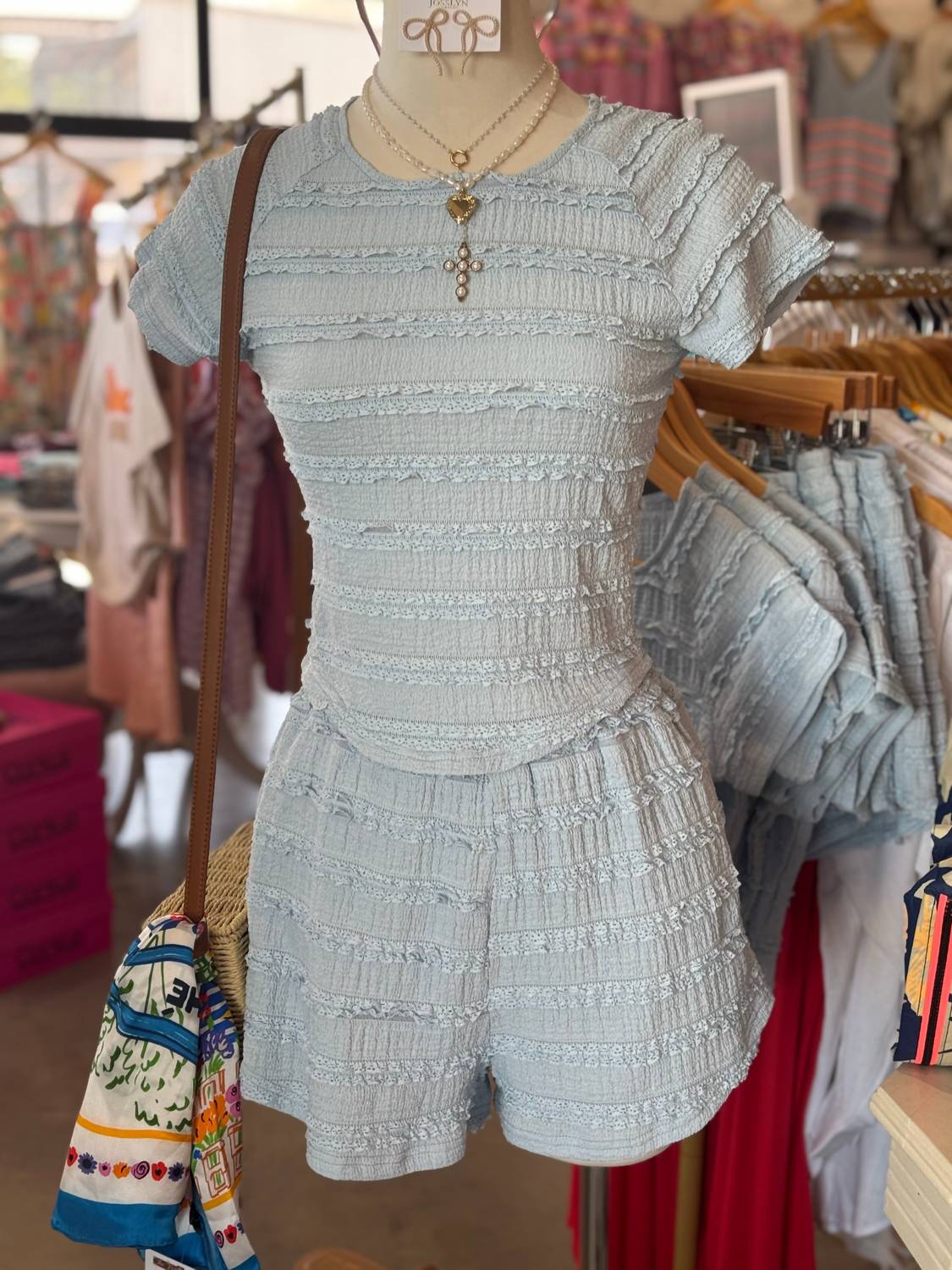Listicle - Ruffle Lace Bottom Shorts