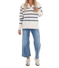 In February - Cozy Current Stripe Sweater