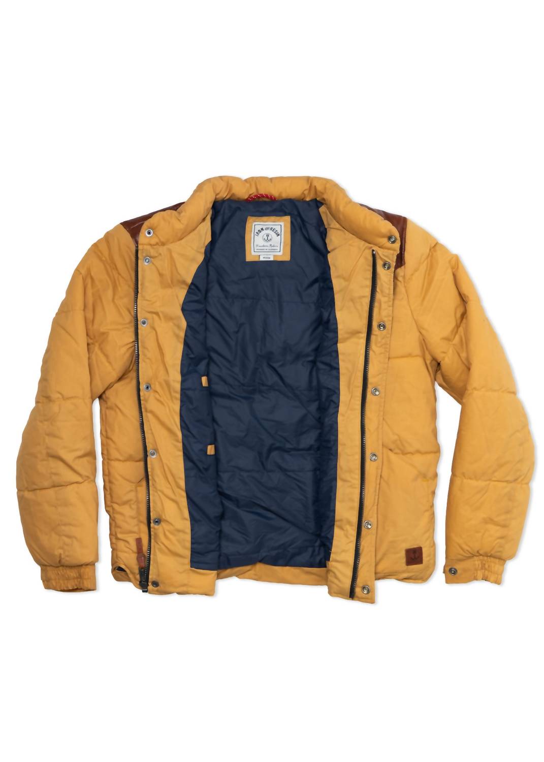 Iron & Resin Men's Palisades Jacket in mustard - men's jacket - detail view