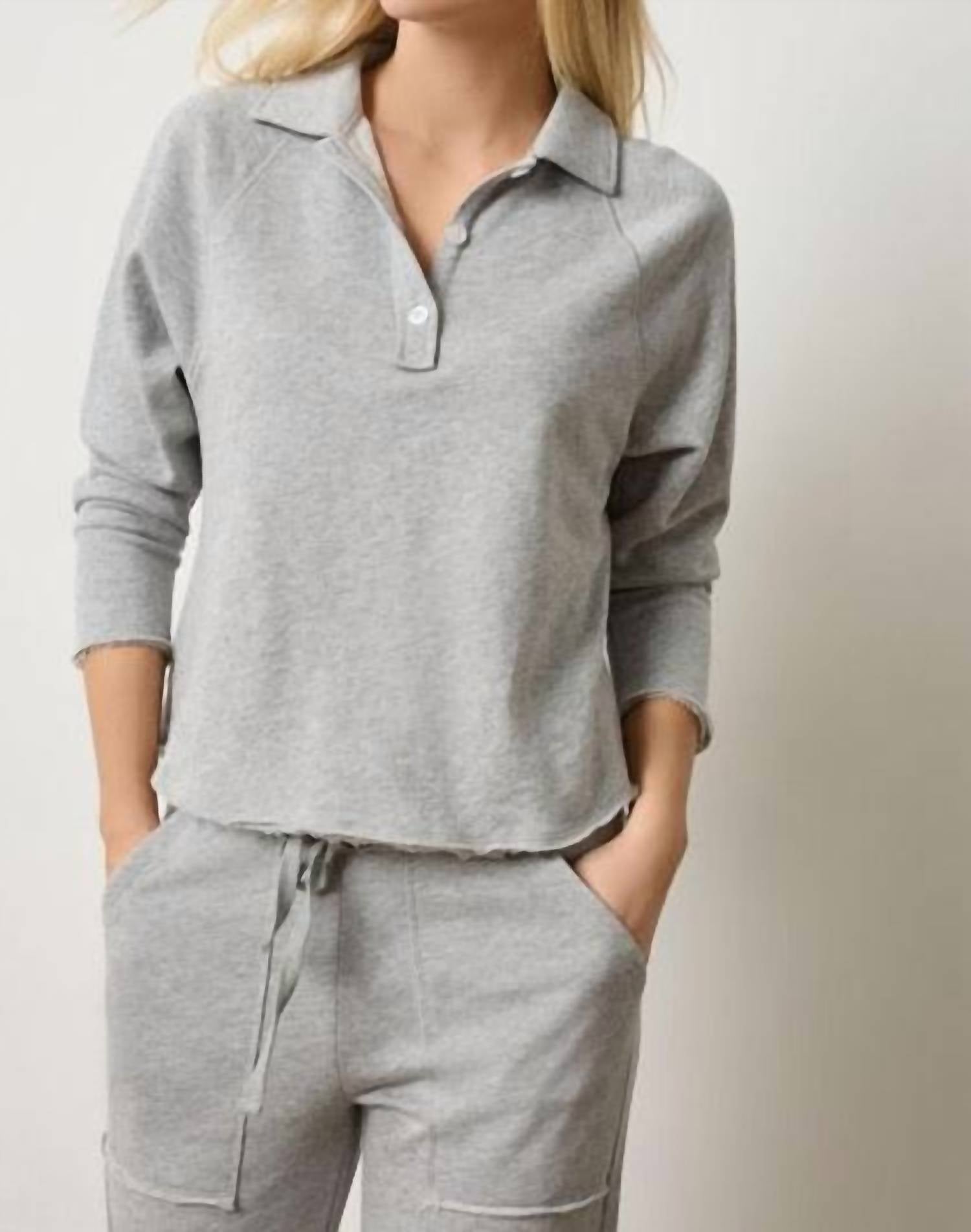 Lilla P - Shirttail Long Sleeve Polo