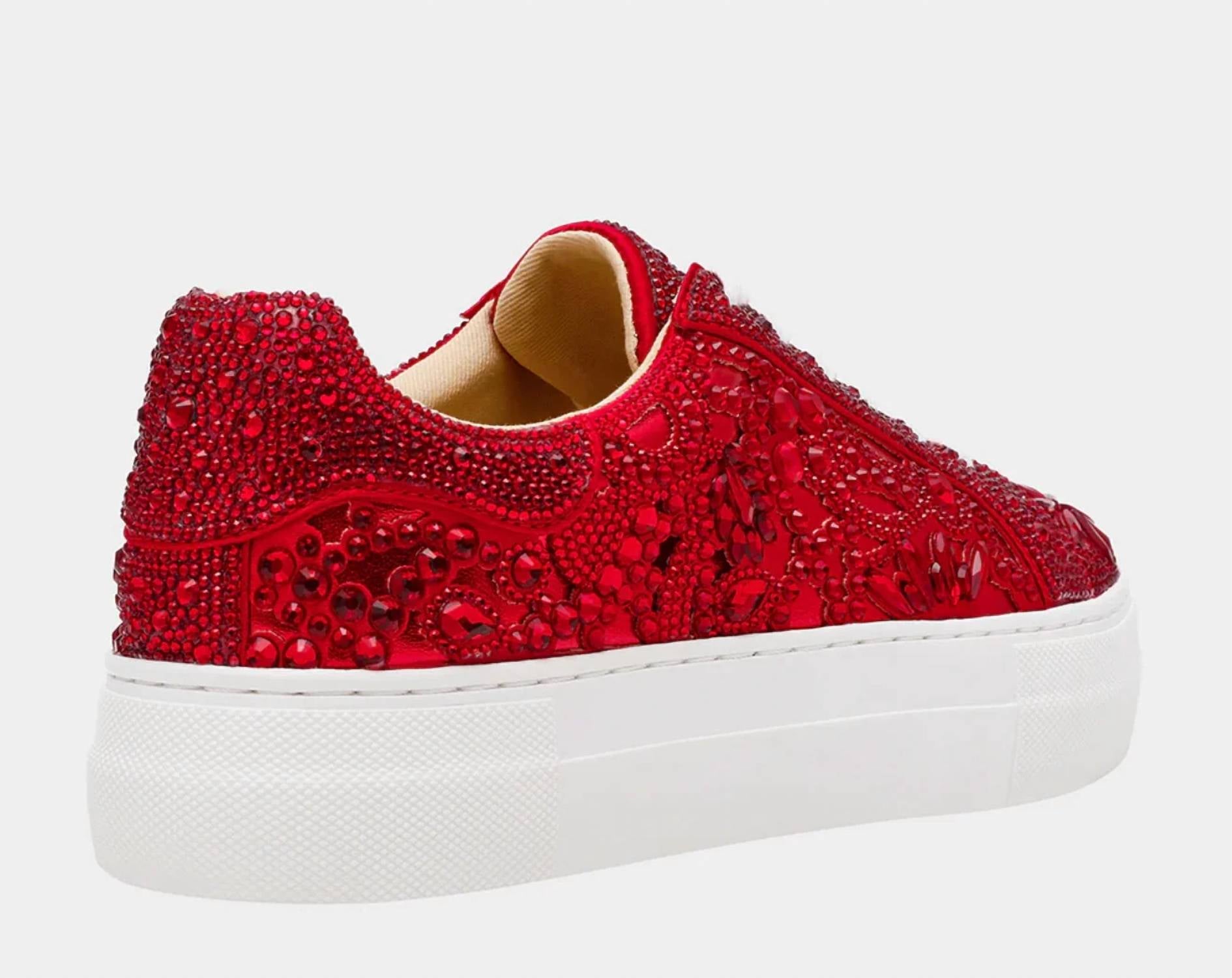 Betsey Johnson - Women's Reily Rhinestone Platform Sneaker Shoes