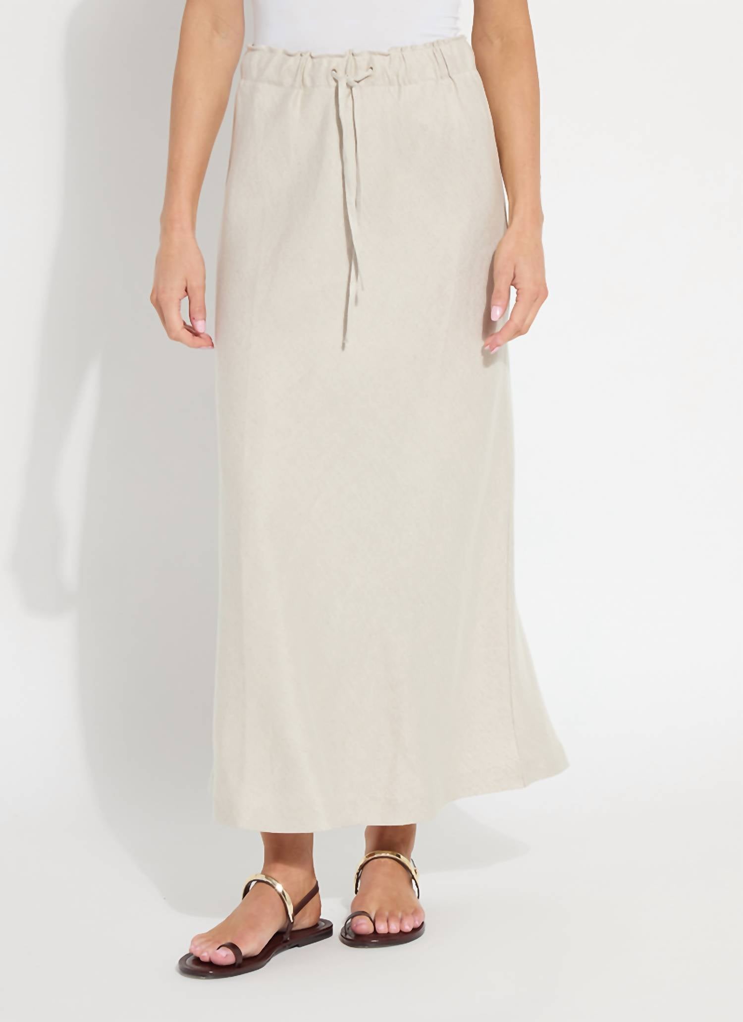 Lysse - Gabriela Linen Draw String A line skirt