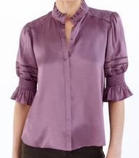 Go By Go Silk - Luxe Fleamarket Embroidered Top