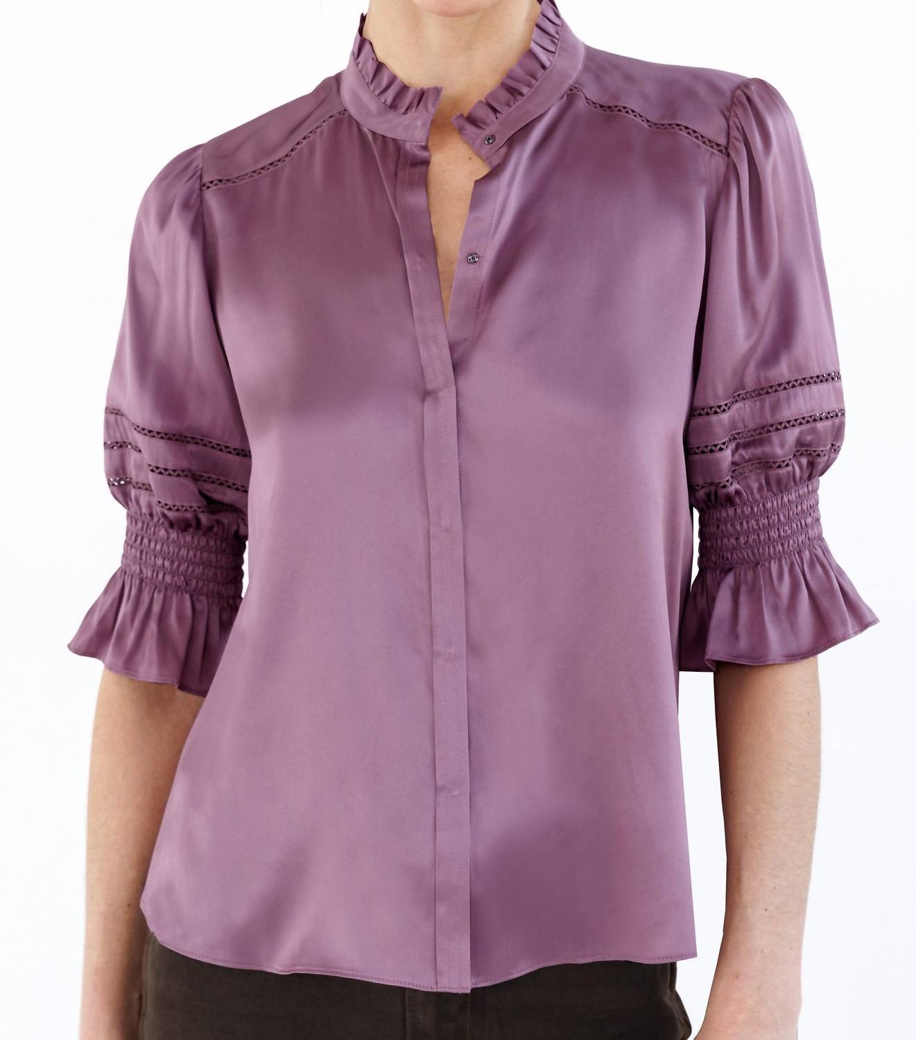 Go By Go Silk - Luxe Fleamarket Embroidered Top