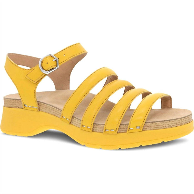 dansko Women's Roxie Sandal in yellow 1 - women's sandal