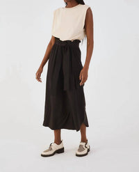 Dress To - Front Ties T-shirt Bodice Maxi Dress