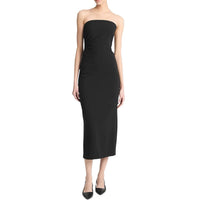 Vince - Side Pleat Strapless Dress