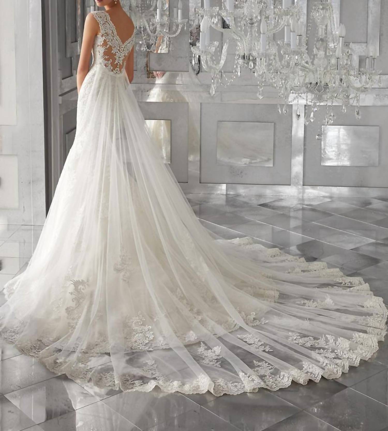 Morilee - Monet Frosted Embroidered Dress