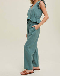 Wishlist - Ruffle Relaxed Crop Top And Pants Set