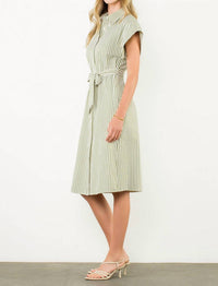 Thml - Button Up Striped Dress