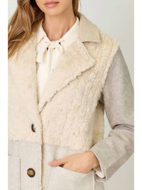 Mystree - Color Block Long Coat