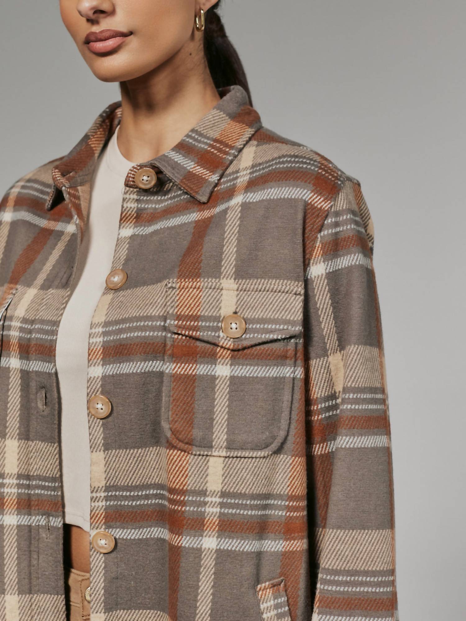 7Diamonds - Generation Plaid Soft Knit Shacket