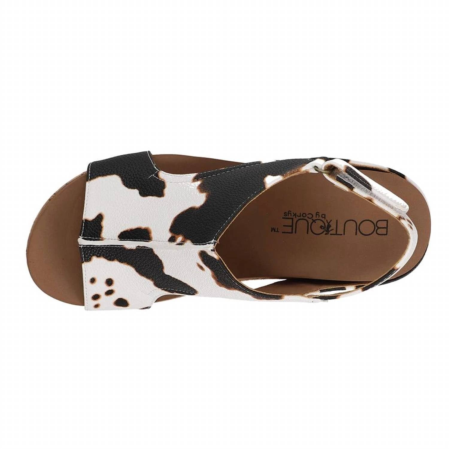 Corkys Footwear - Women's Carley Cow Smooth Wedge Sandals