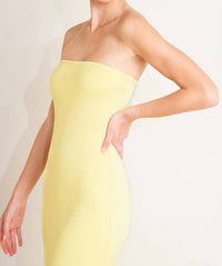 FLYING TOMATO Solid Sweater Knit Dress in yellow - women's dress - view 5