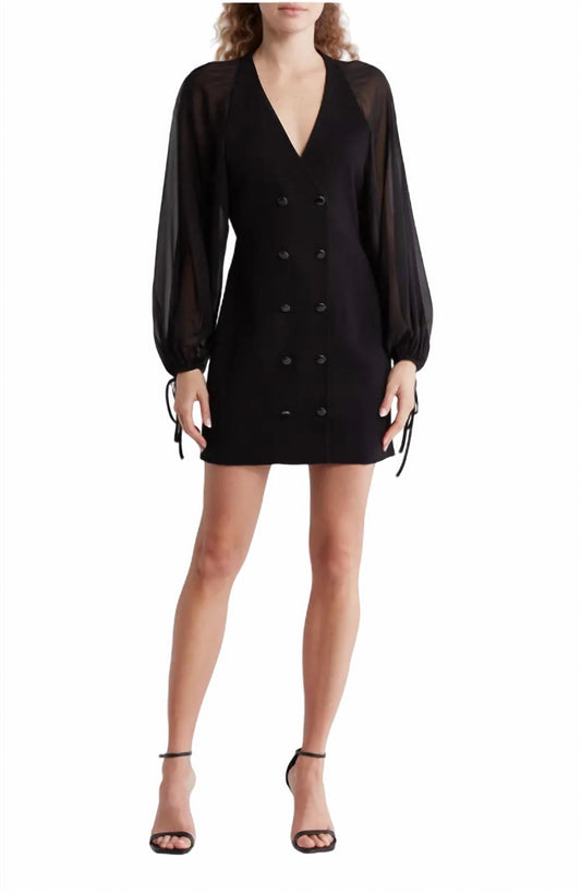 Frame - Sheer Sleeve Blazer Dress