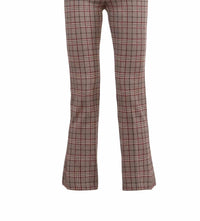 Avenue Montaigne Leo Flare Cut Pants in houndstooth check - women's pants - view 4