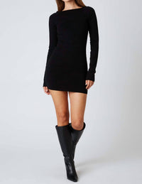 Cotton Candy La - Open Back Sweater Dress