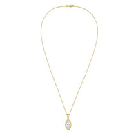 Diana M Jewels - Women's Marquise Lab-Grown Diamond Pendant Necklace (7.00 Ct) - Elegant