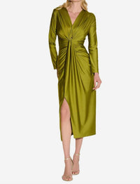 Joseph Ribkoff - SATIN DRAPED SHEATH DRESS
