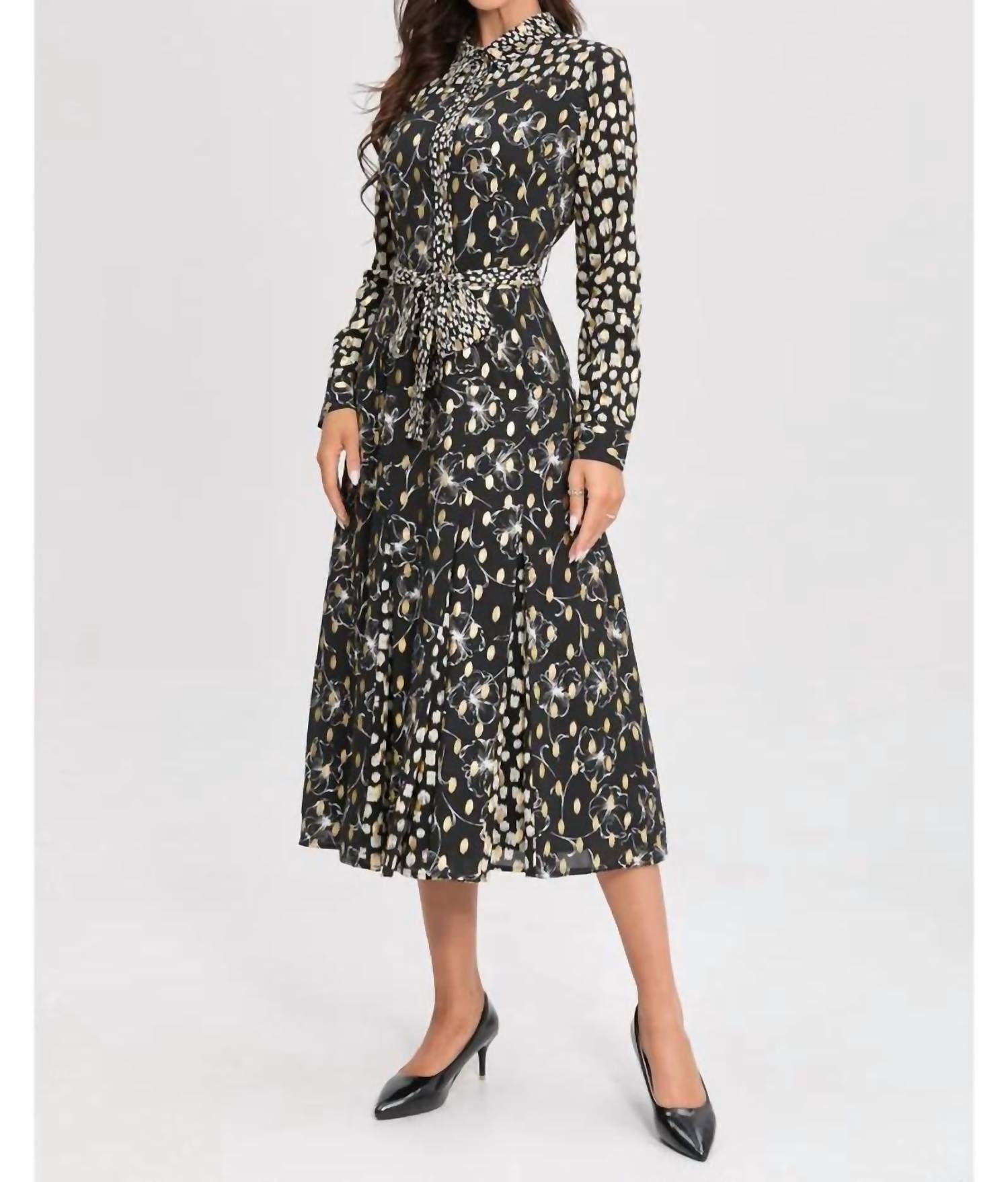 Miss Finch Nyc - Midnight Luxe Midi Dress