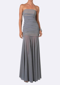 Nonchalant Label - Gailey Strapless Ruched Maxi Dress