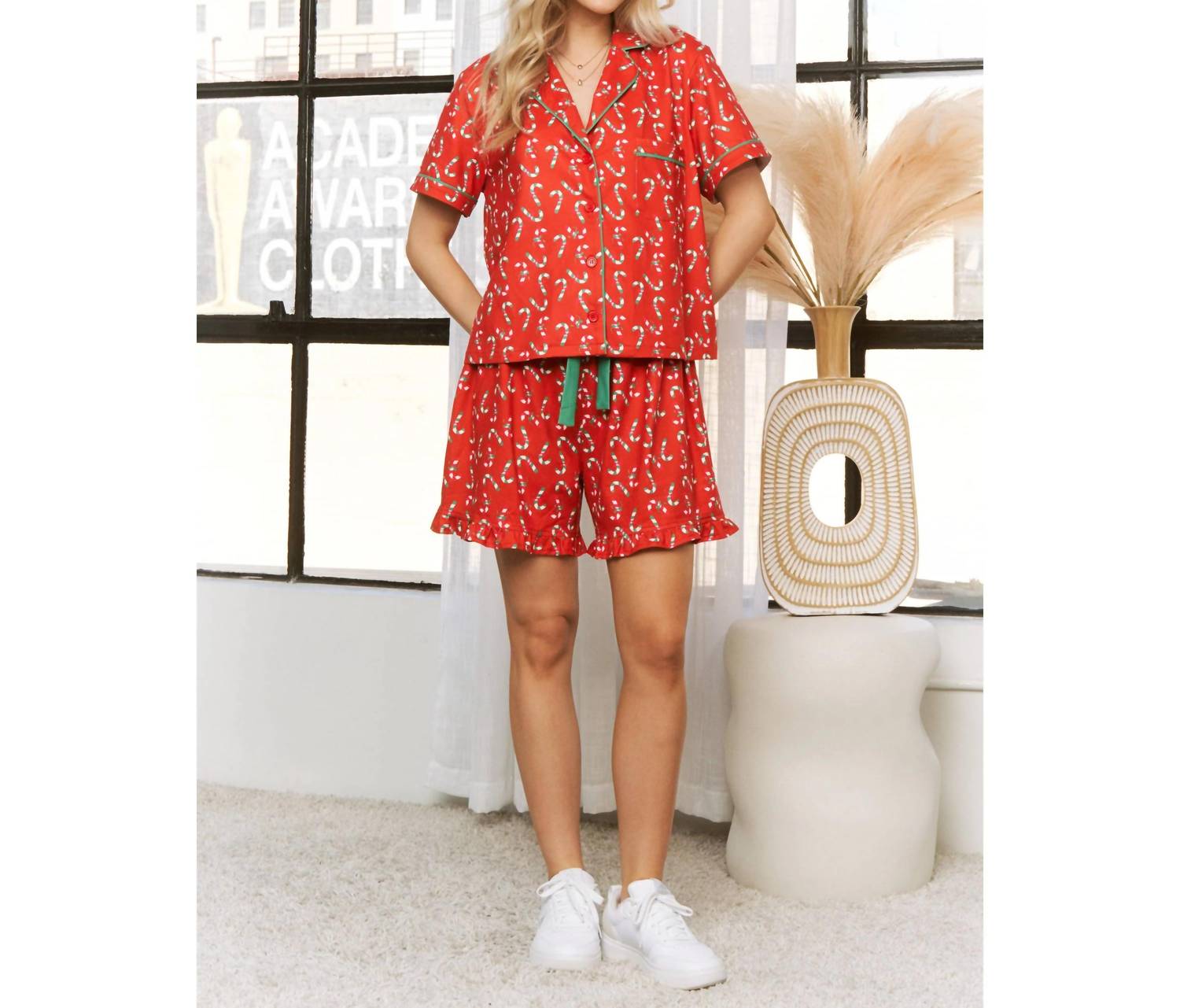 Sweet Generis - Candy Cane Christmas Pajama Set