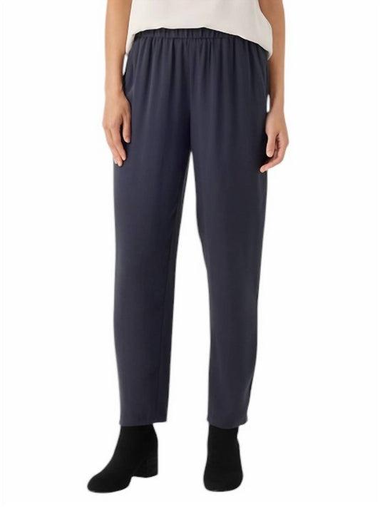 Eileen Fisher - Silk Georgette Tapered Ankle Pant