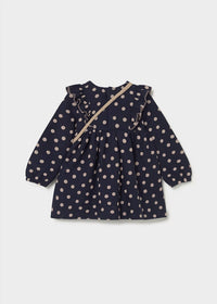 Mayoral - Girls Polka Dot Dress With Matching Bag