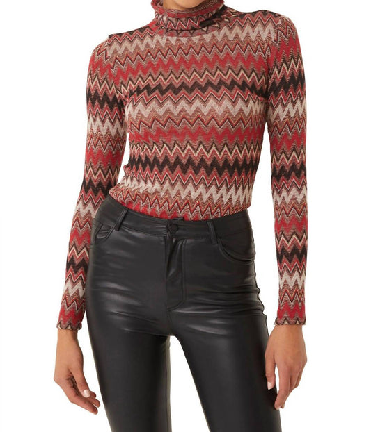 Nadja Turtle Neck Long Sleeve Top