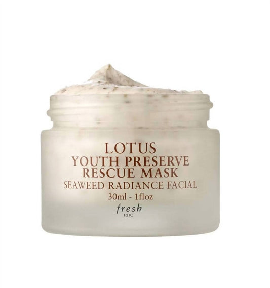 Fresh - LOTUS YOUTH PRESERVE RESCUE MASK SEAWEED RADIANCE FACIAL 1OZ (30ML)