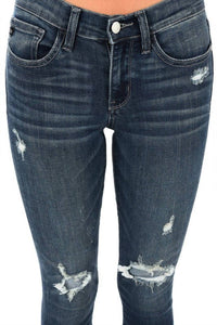 Judy Blue - Bootyfull Destroyed Patch Skinny Jean - Plus