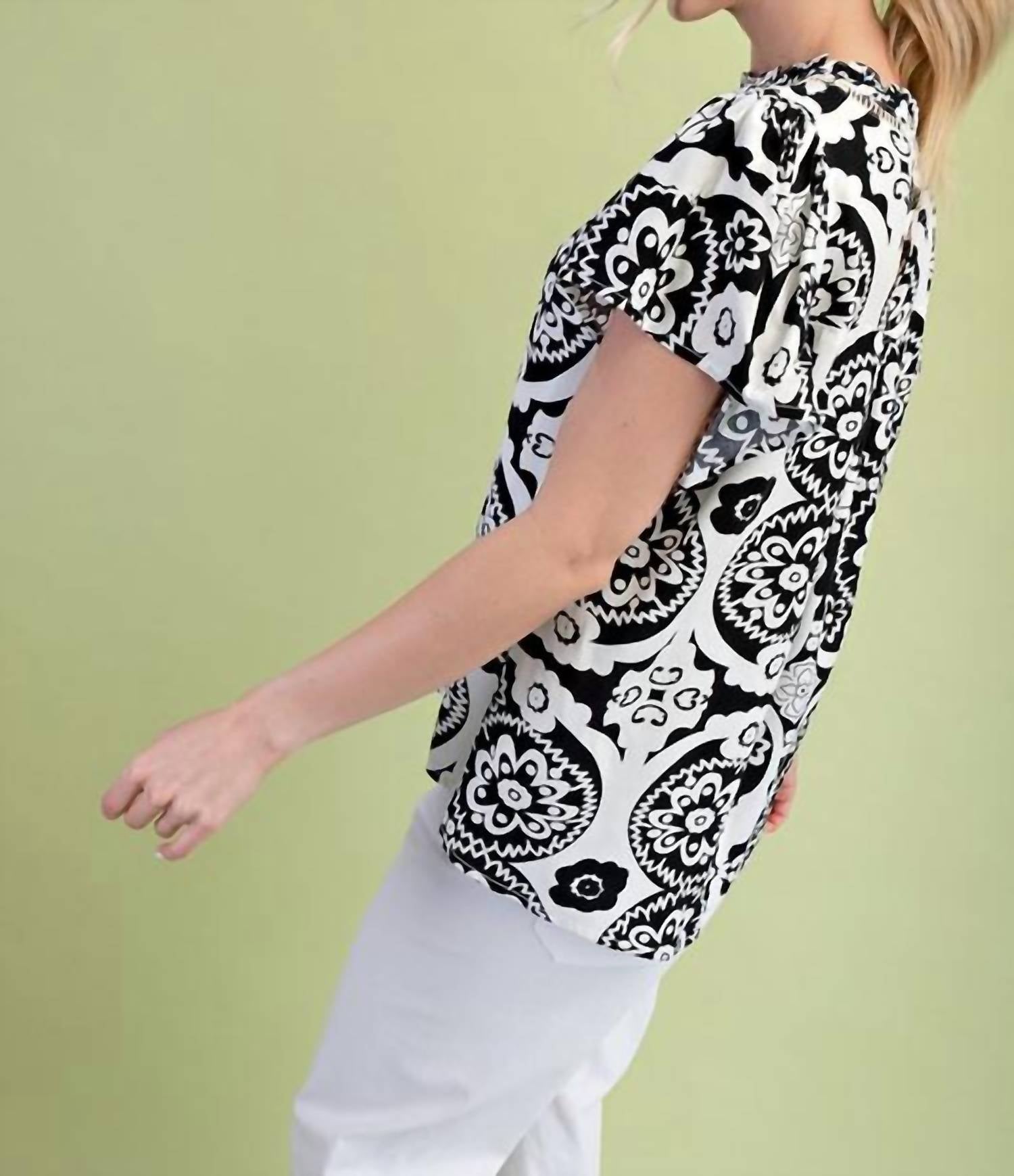 Gigio - Medallion Print Blouse