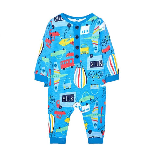 Boboli - Boys' Long Sleeve Romper