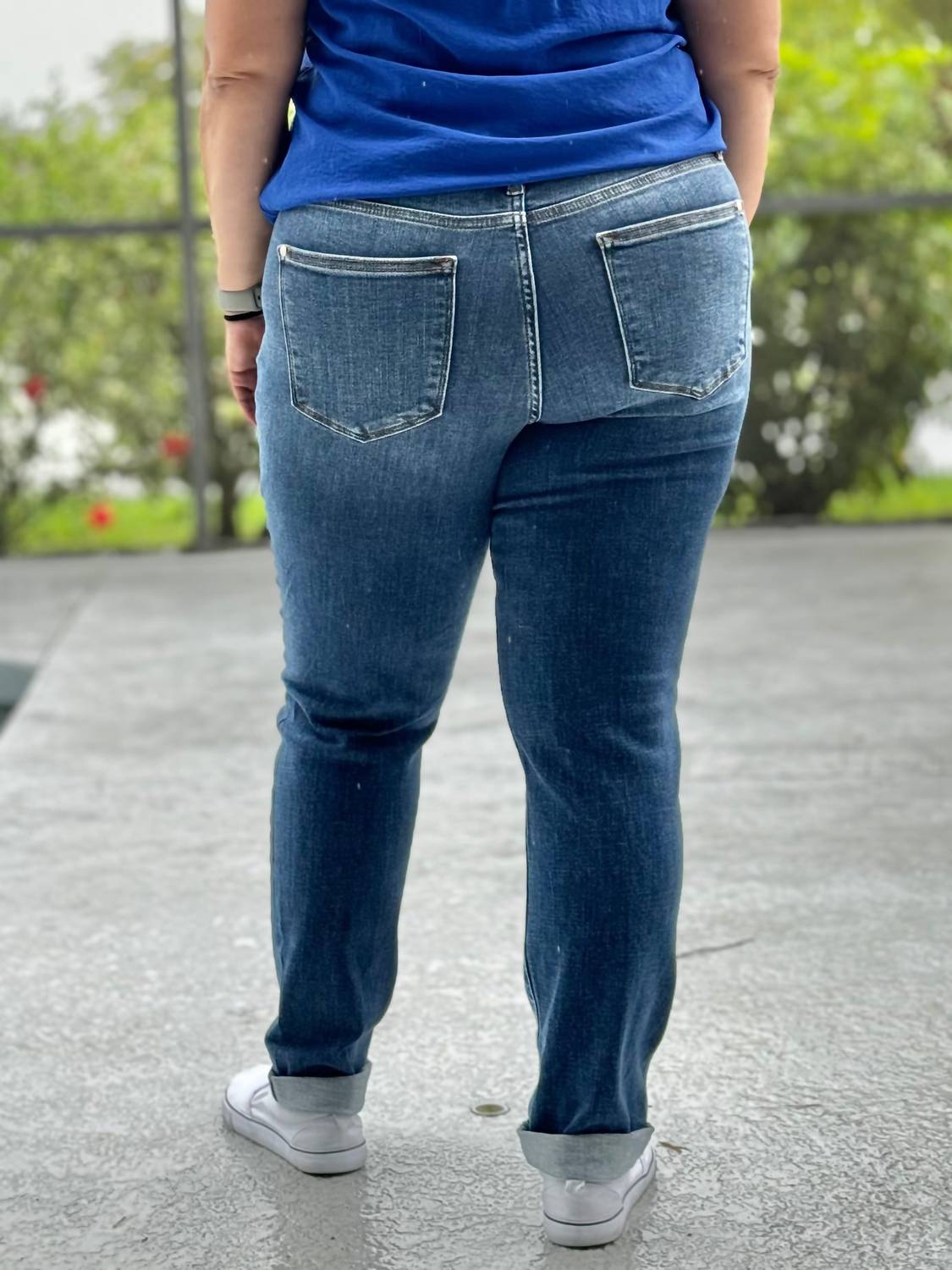 Judy Blue - Just Roll With It Slim Cut Jeans