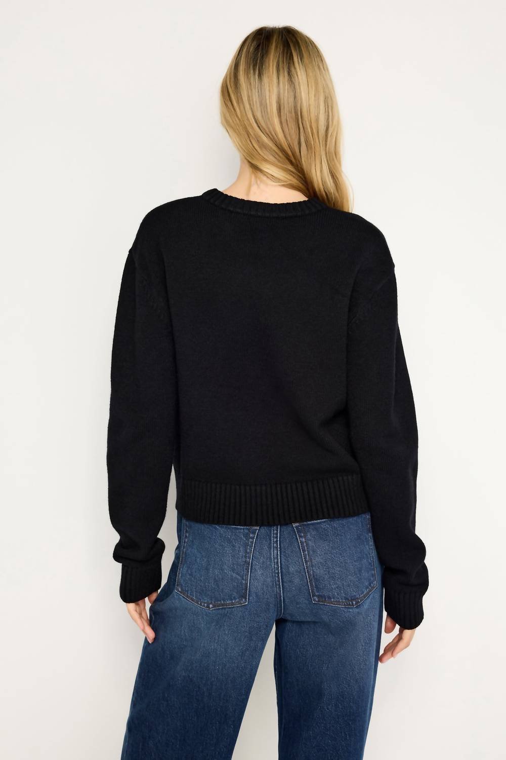 Good American - Cozy Crewneck Sweater Top