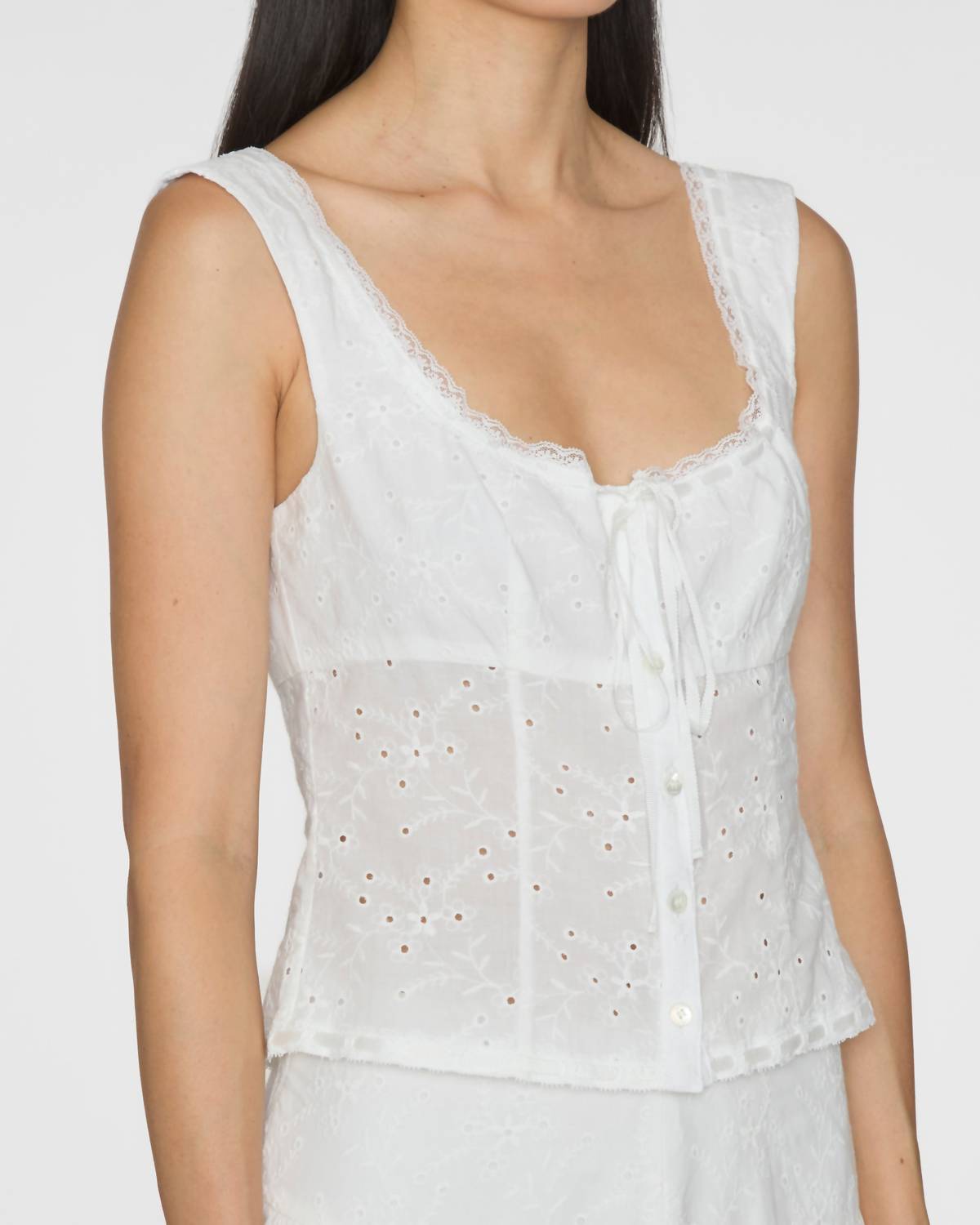 Staud - Lou Lace Sleeveless Top