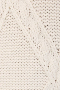Sunday Edition - Christy Mock Neck Sleeveless Cable Sweater