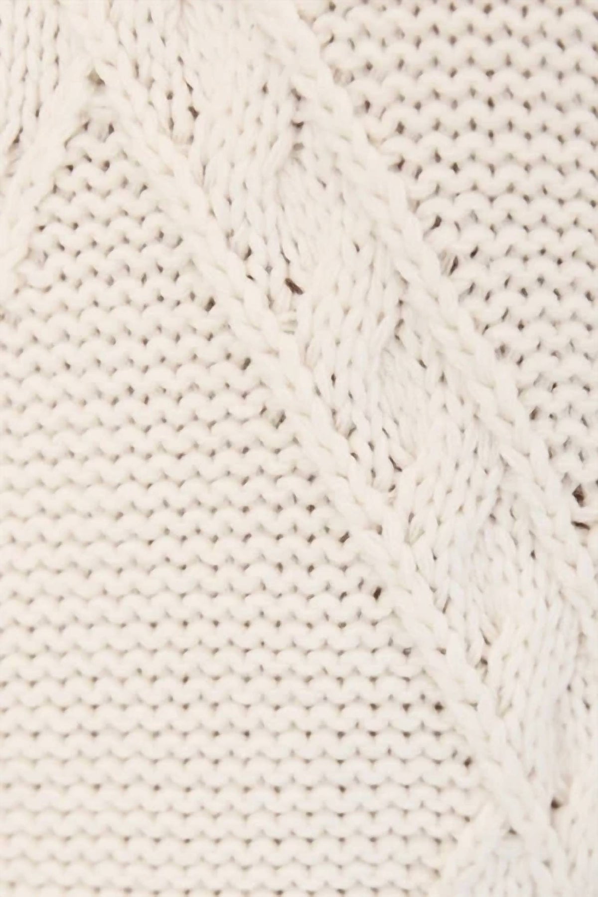 Sunday Edition - Christy Mock Neck Sleeveless Cable Sweater