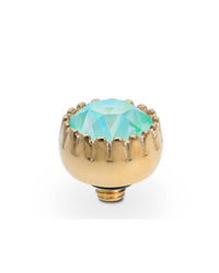 Qudo Women's London Topper 8mm in silky sage delite rosegold - women's jewelry