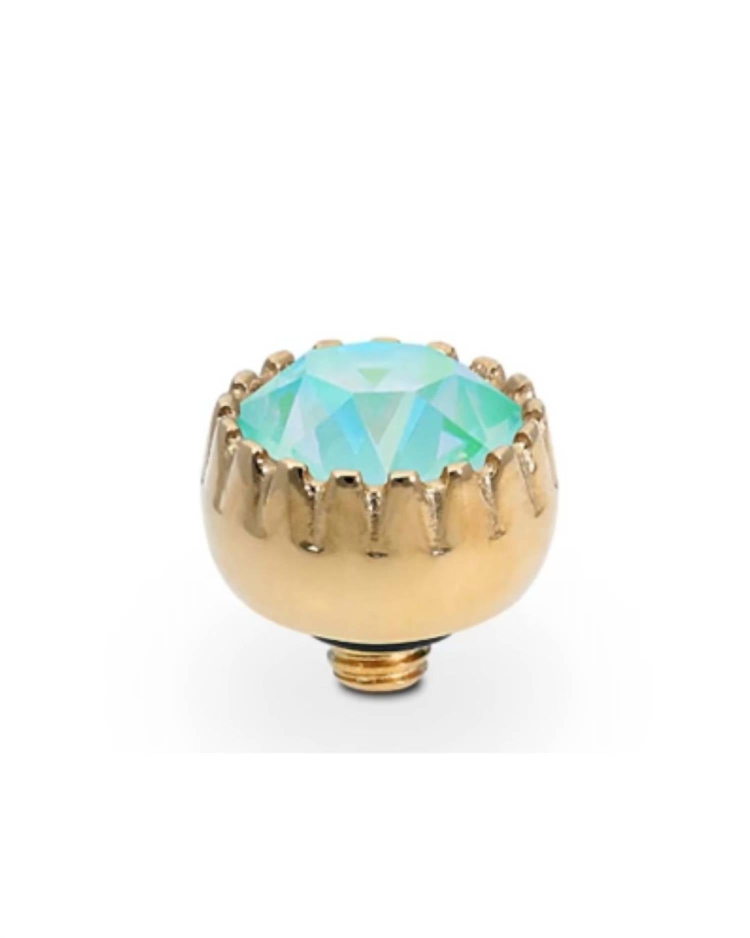 Qudo Women's London Topper 8mm in silky sage delite rosegold - women's jewelry