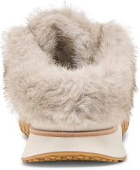 Dolce Vita Women's Izzey Plush Sneakers in light taupe suede 2 - women's sneaker - view 4